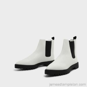 White Chelsea Boots